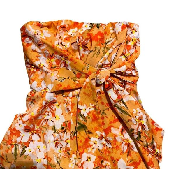 Entro Strapless Floral Wide-Legged Romper - Picture 8 of 10